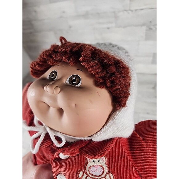 Vintage Cabbage Patch Kids Doll 1983 Red Corduroy Outfit 16" CBK 80s - Picture 14 of 14